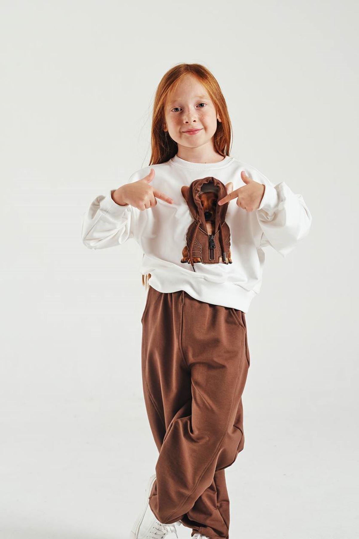 3-8 Yaş Little Puppy Sweat Set