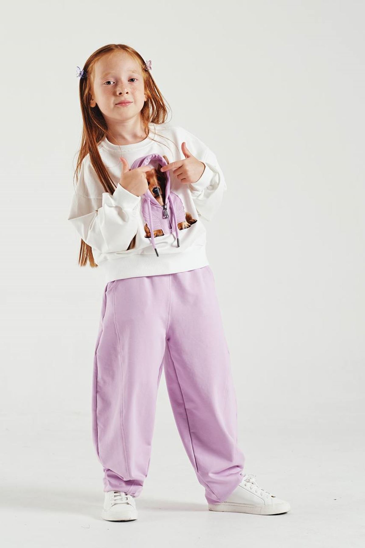 3-8 Yaş Little Puppy Sweat Set 
