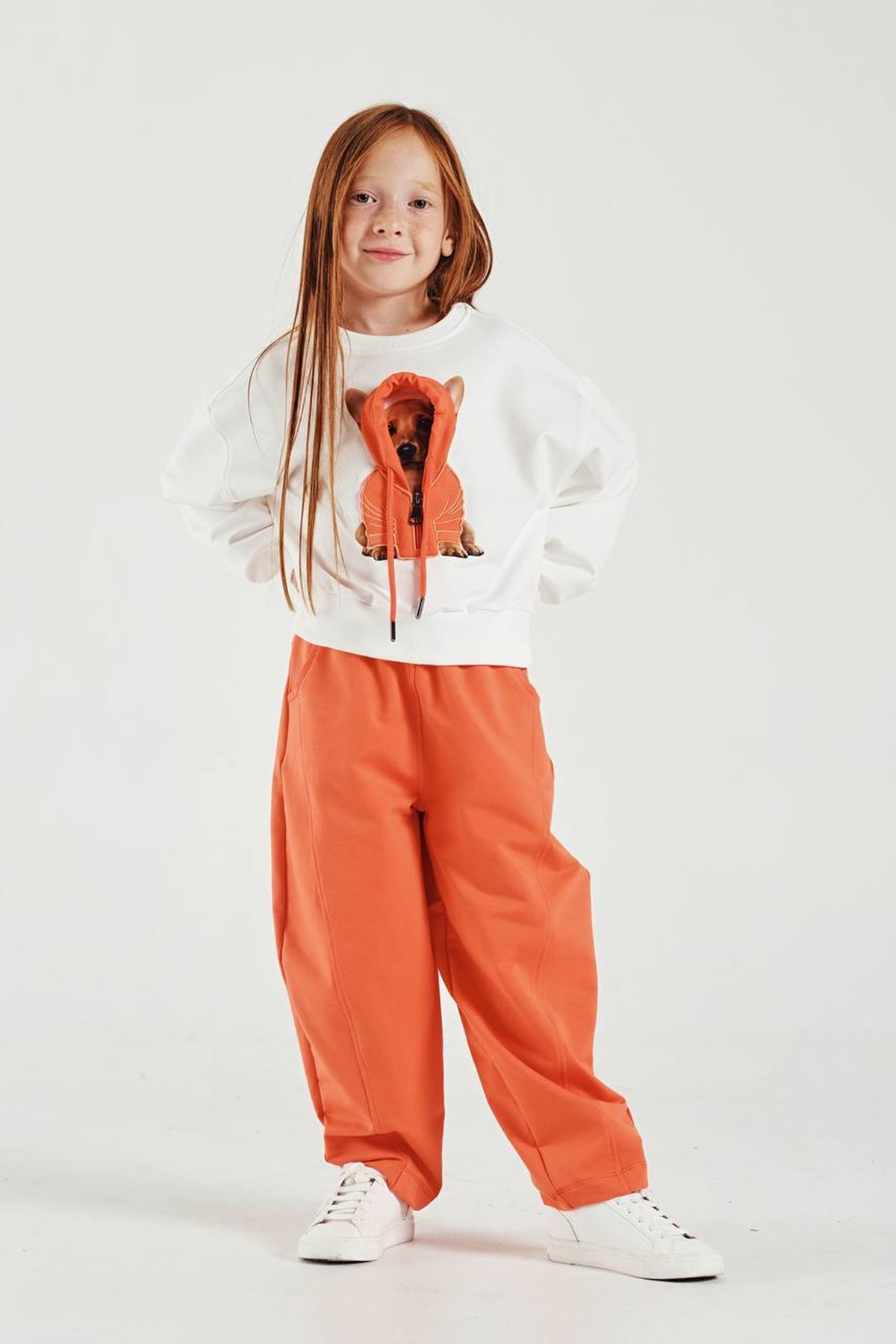 3-8 Yaş Little Puppy Sweat Set  