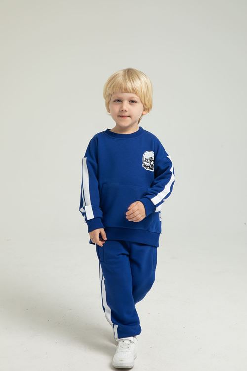 ŞERİT BASKI DETAYLI ERKEK ÇOCUK TAKIM