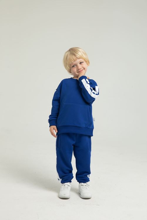 ŞERİT BASKI DETAYLI ERKEK ÇOCUK TAKIM