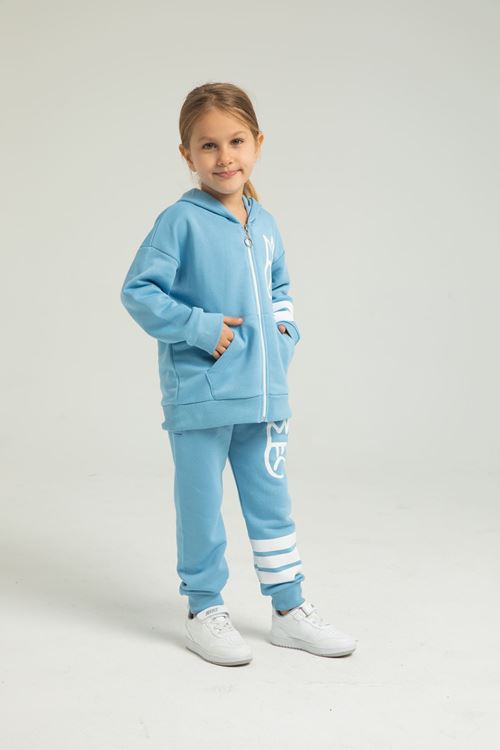 SULLEN FACE FERMUARLI KIZ ÇOCUK TAKIM