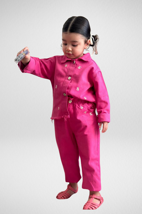 3-10 YAŞ KIZ ÇOCUK  KOT TAKIM