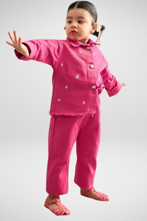 3-10 YAŞ KIZ ÇOCUK  KOT TAKIM