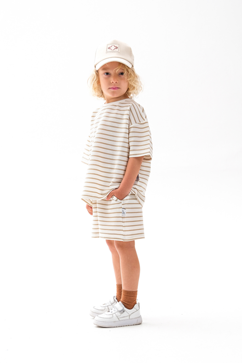 Çizgili Waffle Takım 4-10 Yaş