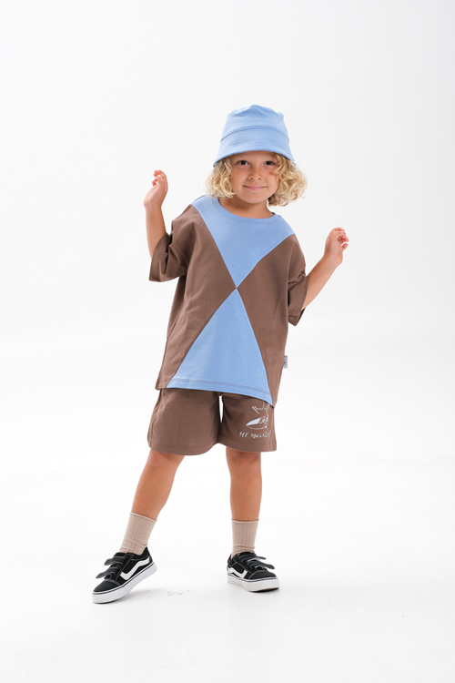 Şapkalı Üçlü Takım Pamuk 4-10 Yaş