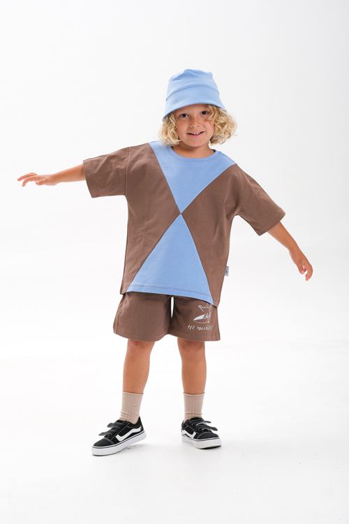 Şapkalı Üçlü Takım Pamuk 4-10 Yaş