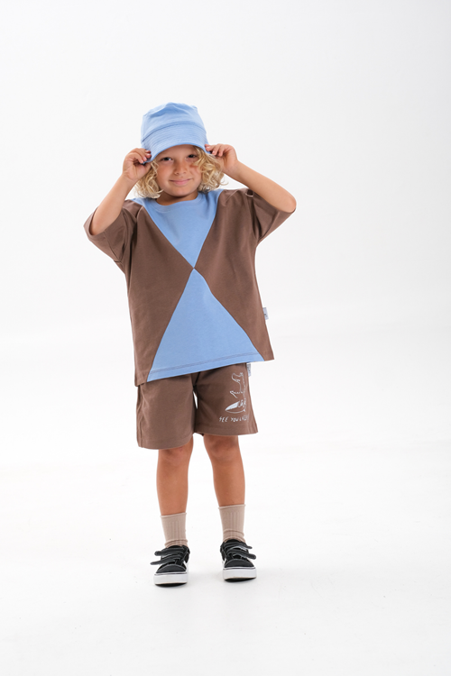 Şapkalı Üçlü Takım Pamuk 4-10 Yaş