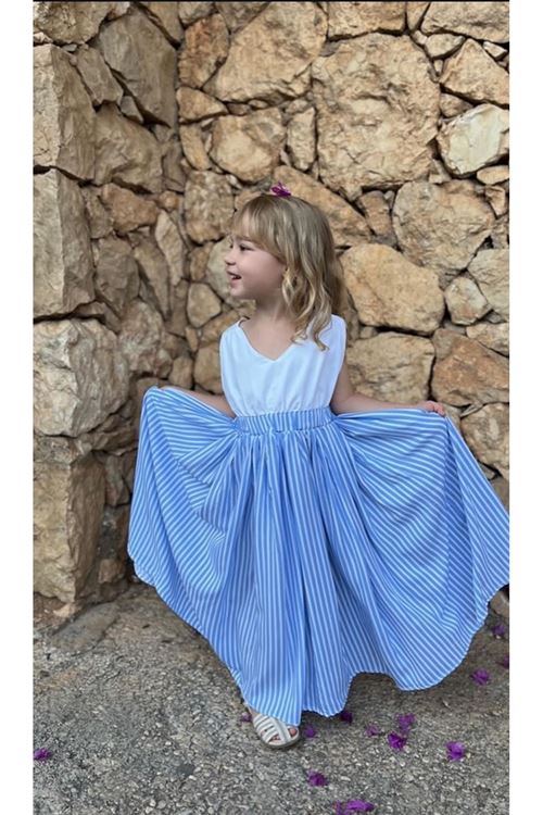 Pamuk Poplin Uçuş Elbise 