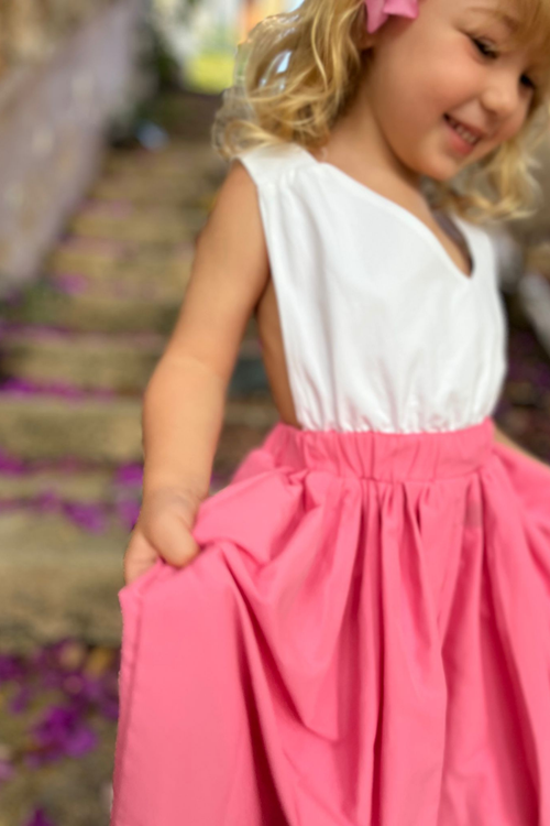 Pamuk Poplin Uçuş Elbise 