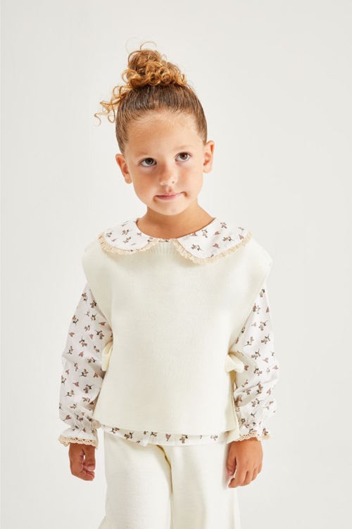 TRİKO SÜVETER PANTOLON GÖMLEK ÜÇLÜ TAKIM