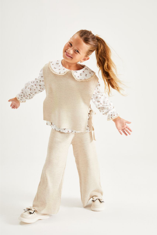 TRİKO SÜVETER PANTOLON GÖMLEK ÜÇLÜ TAKIM