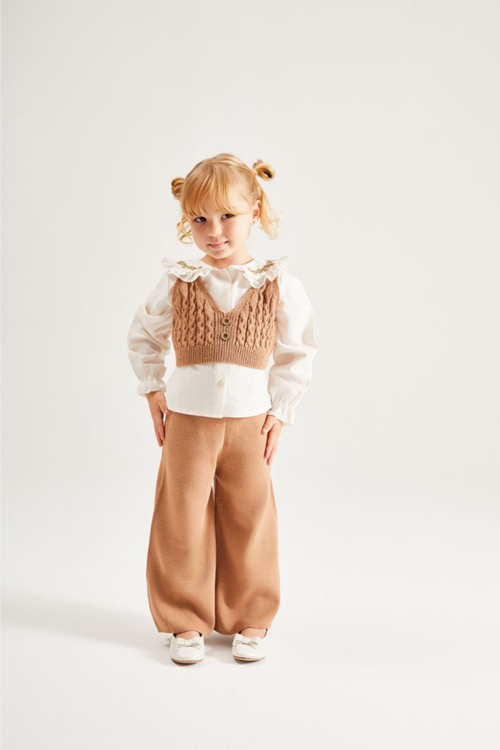 TRİKO SÜVETER PANTOLON GÖMLEK ÜÇLÜ TAKIM