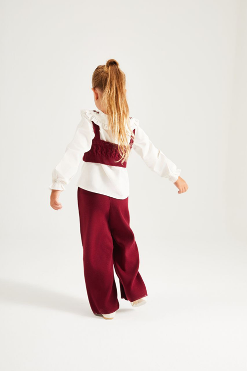 TRİKO SÜVETER PANTOLON GÖMLEK ÜÇLÜ TAKIM