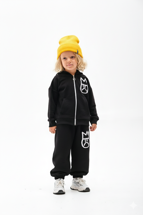 SULLEN FACE FERMUARLI KAPŞONLU UNISEX 4-10 YAŞ TAKIM