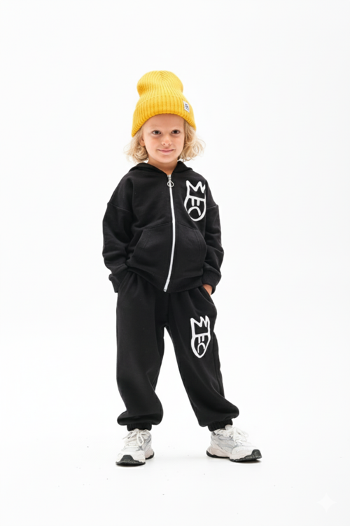 SULLEN FACE FERMUARLI KAPŞONLU UNISEX 4-10 YAŞ TAKIM