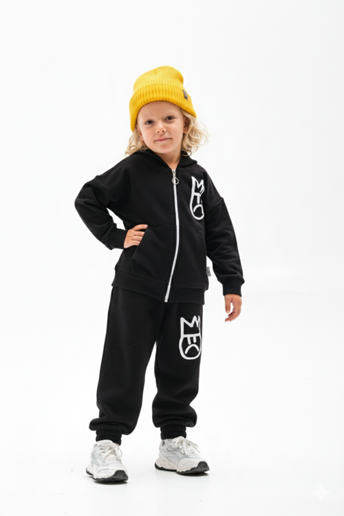 SULLEN FACE FERMUARLI KAPŞONLU UNISEX 4-10 YAŞ TAKIM