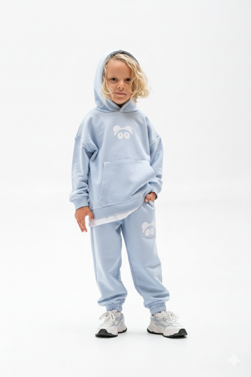 UNİSEX 4-10 YAŞ ETEK PARÇA DETAYLI ÇOCUK TAKIM