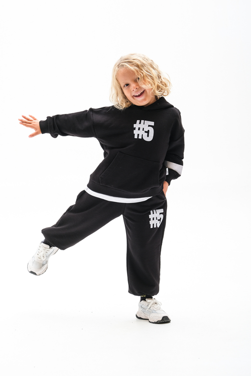 UNİSEX 4-10 YAŞ ETEK PARÇA DETAYLI KABARTMA BASKILI ÇOCUK TAKIM