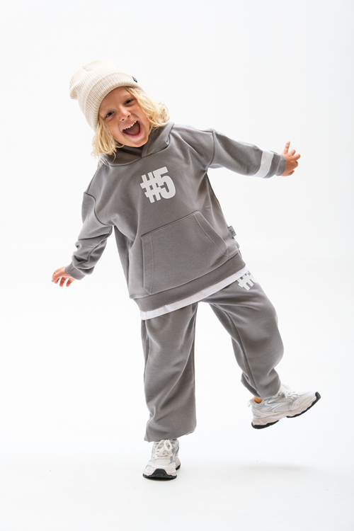 UNİSEX 4-12 YAŞ ETEK PARÇA DETAYLI KABARTMA BASKILI ÇOCUK TAKIM