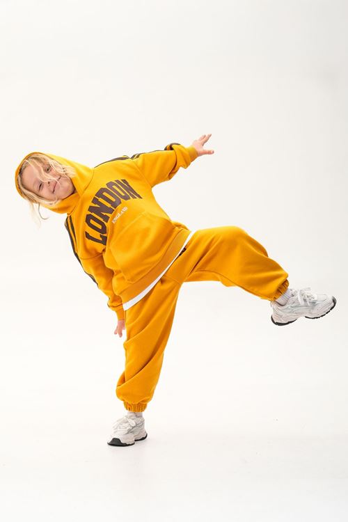 LONDON KOL ŞERİTLİ ETEK DETAYLI 4-12 YAŞ EŞOFMAN TAKIMI