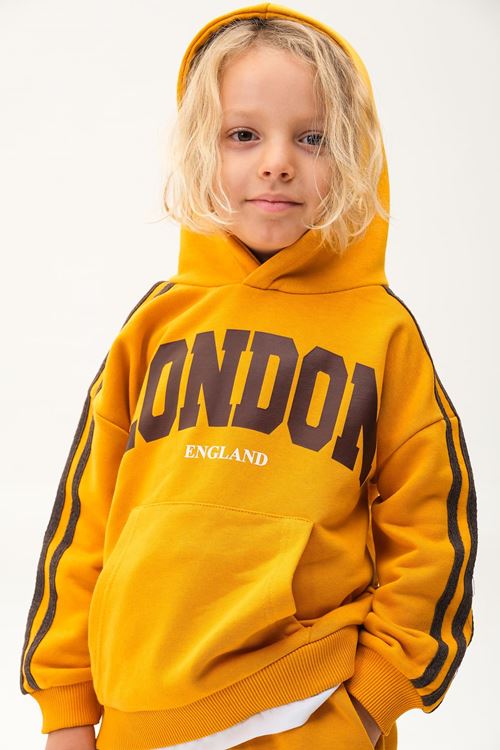 LONDON KOL ŞERİTLİ ETEK DETAYLI 4-12 YAŞ EŞOFMAN TAKIMI