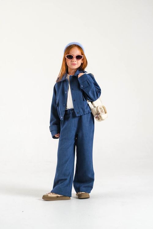 3-8 Yaş Bomber Ceket Pantolon Gabardin Takım 