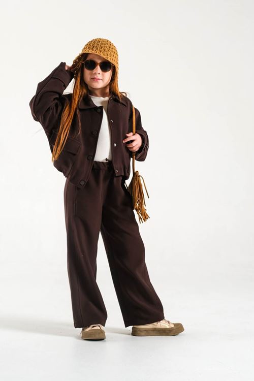 3-8 Yaş Bomber Ceket Pantolon Gabardin Takım 