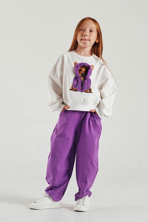 3-8 Yaş Little Puppy Sweat Set  