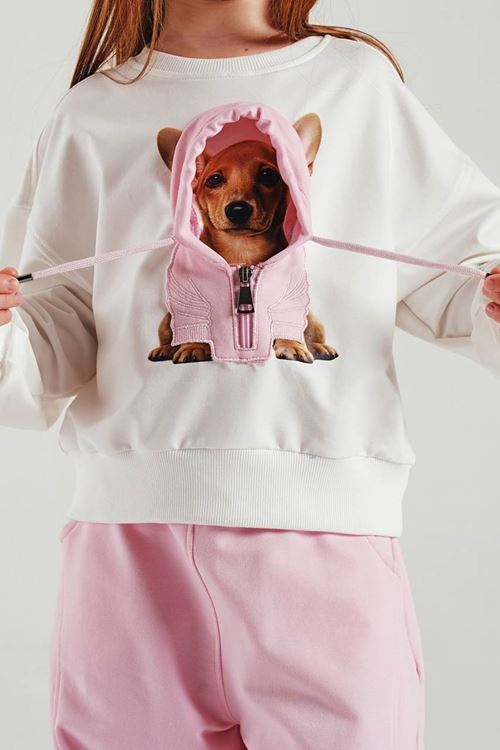 3-8 Yaş Little Puppy Sweat Set  