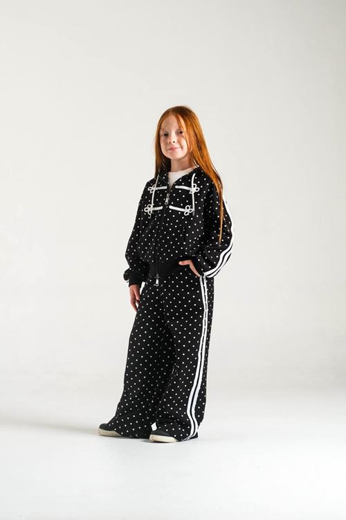 3-8 Yaş Polka Dot İki İplik Takım  